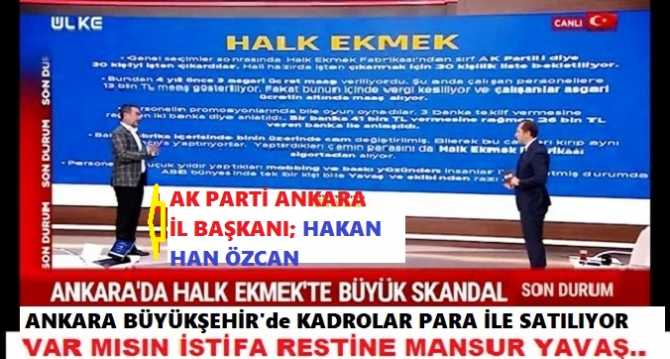 HALK EKMEK’e; 200 KİŞİ, RÜŞVETLE İŞE ALINMIŞ. SAYIN KILIÇDAROĞLU; “BAŞARILI, ÇALIP-ÇIRPMADI, USULSÜZLÜK, YOLSUZLUK YAPMADI” dediğin MASKELİ MANSUR’un MARİFETLERİNİ OKU.