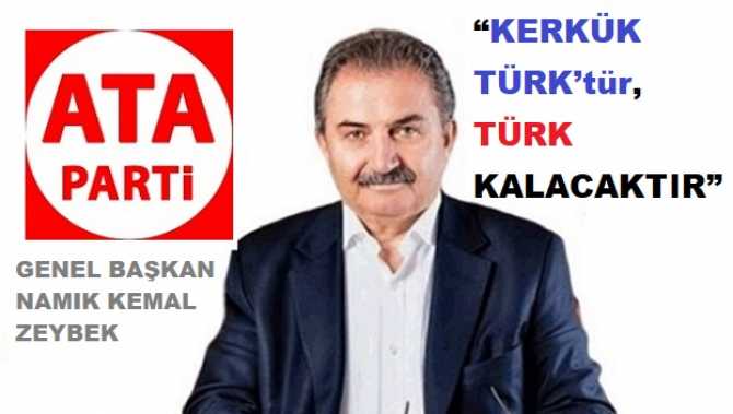 ATA Parti : “AKP İktidarı; ABD’nin buyruklarını yerine getirerek, askerlerimizin başına çuval geçirilmesini ve Kerkük’ü, bilinçli şekilde gündem dışına itti”