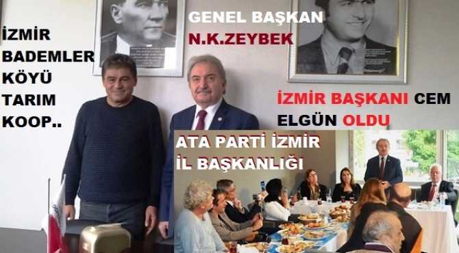 İLK İL TEŞKİLATINI; İZMİR’de KURAN ATA PARTİ; TARIM DEVRİMİNİ BADEMLER KÖYÜNDEN BAŞLATACAK