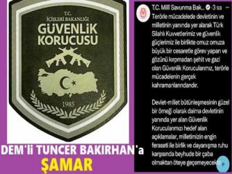 İÇİŞLERİ ve MİLLİ SAVUNMA BAKANLIĞI'ndan; DEM'li TUNCER BAKIRHAN'a ŞAMAR GİBİ CEVAP : 