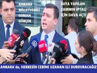 İŞTE, GERÇEK HALKÇI MİLLETVEKİLİ.. HELAL SANA OSMAN GÖKÇEK. ANKARA’da SUYA YAPILAN YÜKSEK ZAMMIN İPTALİ İÇİN DAVA AÇTI.