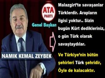 CUMHURBAŞKANI ERDOĞAN’ın “TARİHİ KONUŞMASINA” ; TARİHİ ANALİZ ATA PARTİ LİDERİ ZEYBEK’ten : “ANLATTIKLARINIZ, TARİHİ GERÇEKLERE TAMAMEN AYKIRI”
