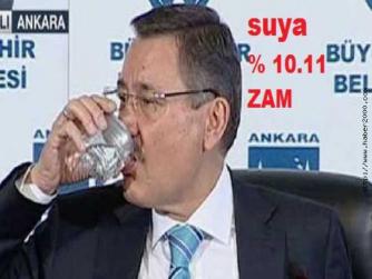 ANKARLILAR, GÖZÜNÜZ AYDIN .. SUYUNUZA YÜZDE 10.11 ZAM GELDİ
