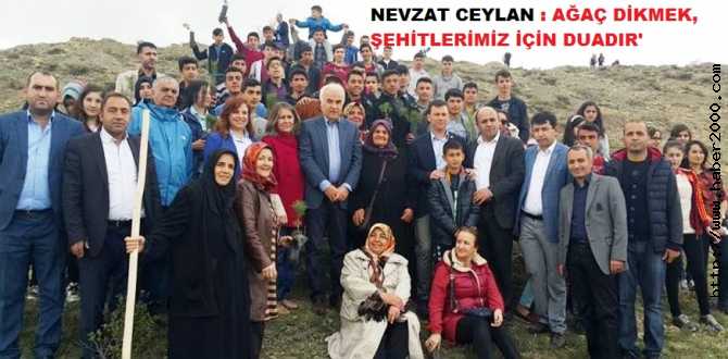 ANKARA MİLLETVEKİLİ NEVZAT CEVLAN, ŞEHİT ANASI İLE BİRLİKTE FİDAN DİKTİLER