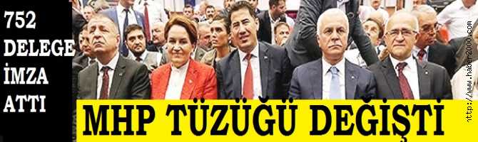 TÜM ENGELLEMELERE RAĞMEN MHP KURULTYINDA 752 DELEGE İMZA ATIP TÜZÜĞÜ DEĞİŞTİRDİ, ŞİMDİ ADAYLARIN BAYRAK YARIŞI BAŞLADI