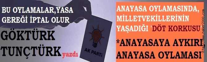 “SANA NE LAN, SUÇ İŞLİYORUM”.. YENİ ANAYASA OYLAMASINDA; BAKAN ve MİLLETVEKİLLERİNİN YAŞADIĞI ‘DÖT’ KORKUSU