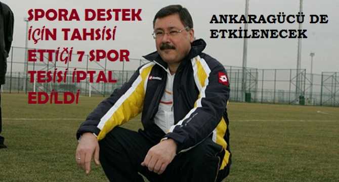 ANKARA BÜYÜKŞEHİR'İN, AKP'Lİ BAŞKANININ, MELİH GÖKÇEK DÜŞMANLIĞI TAM GAZ.. GÖKÇEK'İN SPORA DESTEK ADINA ÜCRETSİZ TAHSİS ETTİĞİ  SPOR TESİSLERİ SÖZLEŞMESİ İPTAL EDİLDİ