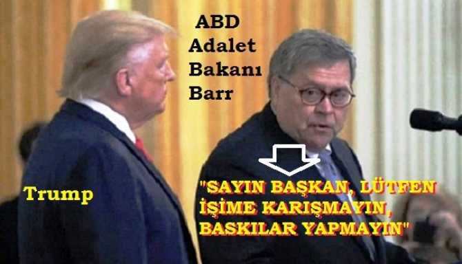 İşte Başkanlık sistemi, Demokrasi böyle olur.. ABD Adalet bakanı, Başkan Trump'a fırça attı.. 