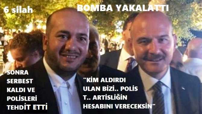 İŞTE TÜRKİYE BU.. Adam arabasında 7 silah ve bomba yakalattı, sonra serbest kaldı ve sayfasından paylaşım yaparak; 