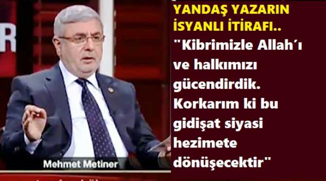 YANDAŞ YAZARDAN İTİRAFLAR : 