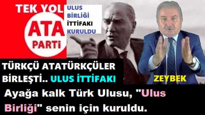 19 SİYASİ PARTİ BİRLEŞİP, “ULUS BİRLİĞİ” İTTİFAKINI KURDULAR. 