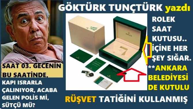 ANKARA BELEDİYESİ ’de; “KUTULU RÜŞVET” TAKTİĞİNİ UYGULAMIŞ. SAVCILIK KONSER VURGUNCULARINI AYNI ZAMANDA “ZİMMET” SUÇUNDAN TUTUKLADI. ZİMMET NE DEMEK MANSUR YAVAŞ? ‘KAMU ZARARI’ DEMEK.