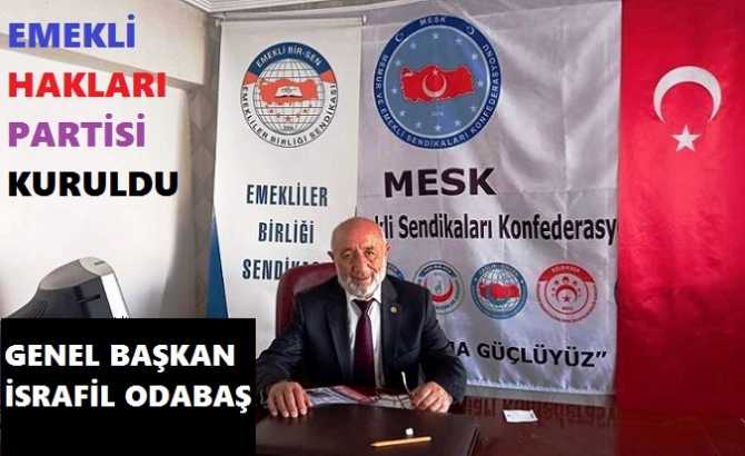 EMEKLİLER; ANAYASA MAHKEMESİ’NİN “SENDİKA KURAMAZSINIZ” KARARINA KIZIP, “EMEKLİ HAKLARI PARTİSİ” Nİ KURDULAR.